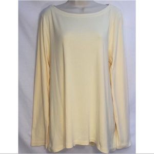 yellow boat neck top